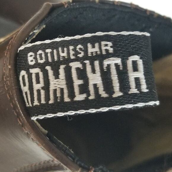 Armenta Ankle Boots Men's 9.5 D Brown Leather Botines Ma Armenta Mexico - Picture 12 of 14